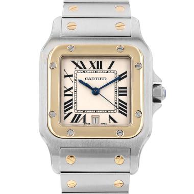 Cartier Santos Galbée  in gold and stainless steel Ref: Cartier - 187901  Circa 2010