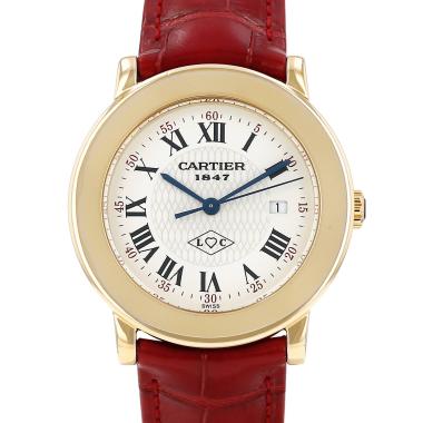 Montre Cartier Ronde de Cartier en vermeil Ref: Cartier - 18001  Vers 1990