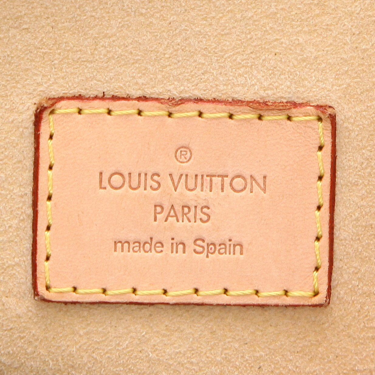 Sac à main Louis Vuitton  Artsy en toile monogram marron et cuir naturel - Detail D2