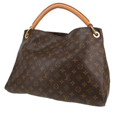 Louis Vuitton  Artsy handbag  in brown monogram canvas  and natural leather