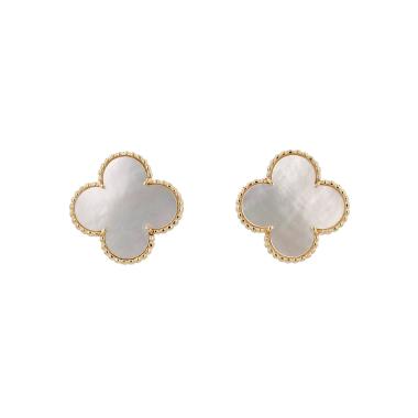 Pendientes Van Cleef & Arpels Magic Alhambra de oro amarillo y nácar