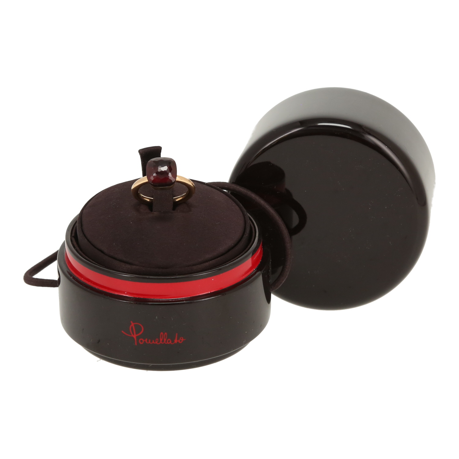 Pomellato Nudo Classic ring in pink gold and garnet - Detail D2