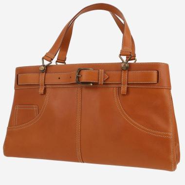 Dior  Jeans Pocket handbag  in brown leather