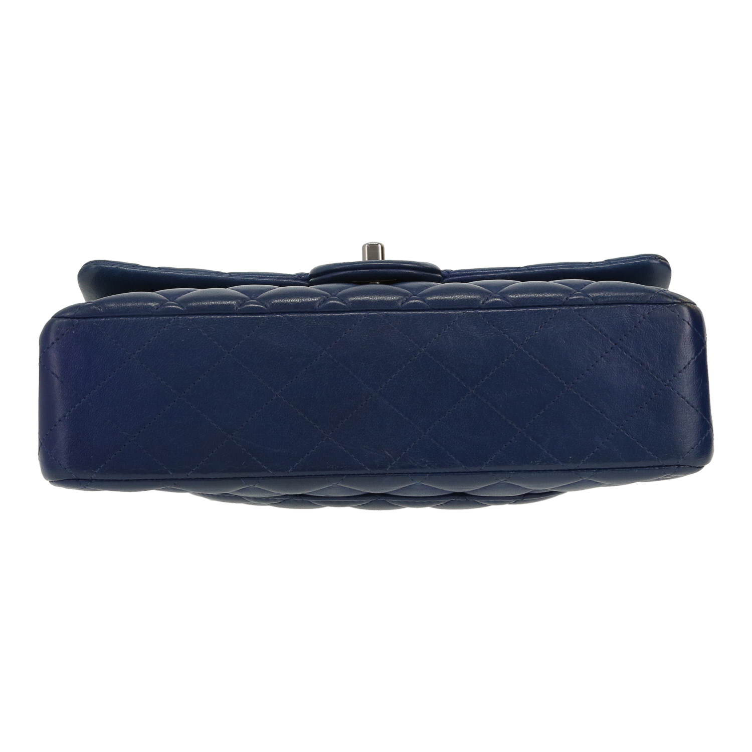 Chanel  Timeless Classic handbag  in blue quilted leather - Detail D1