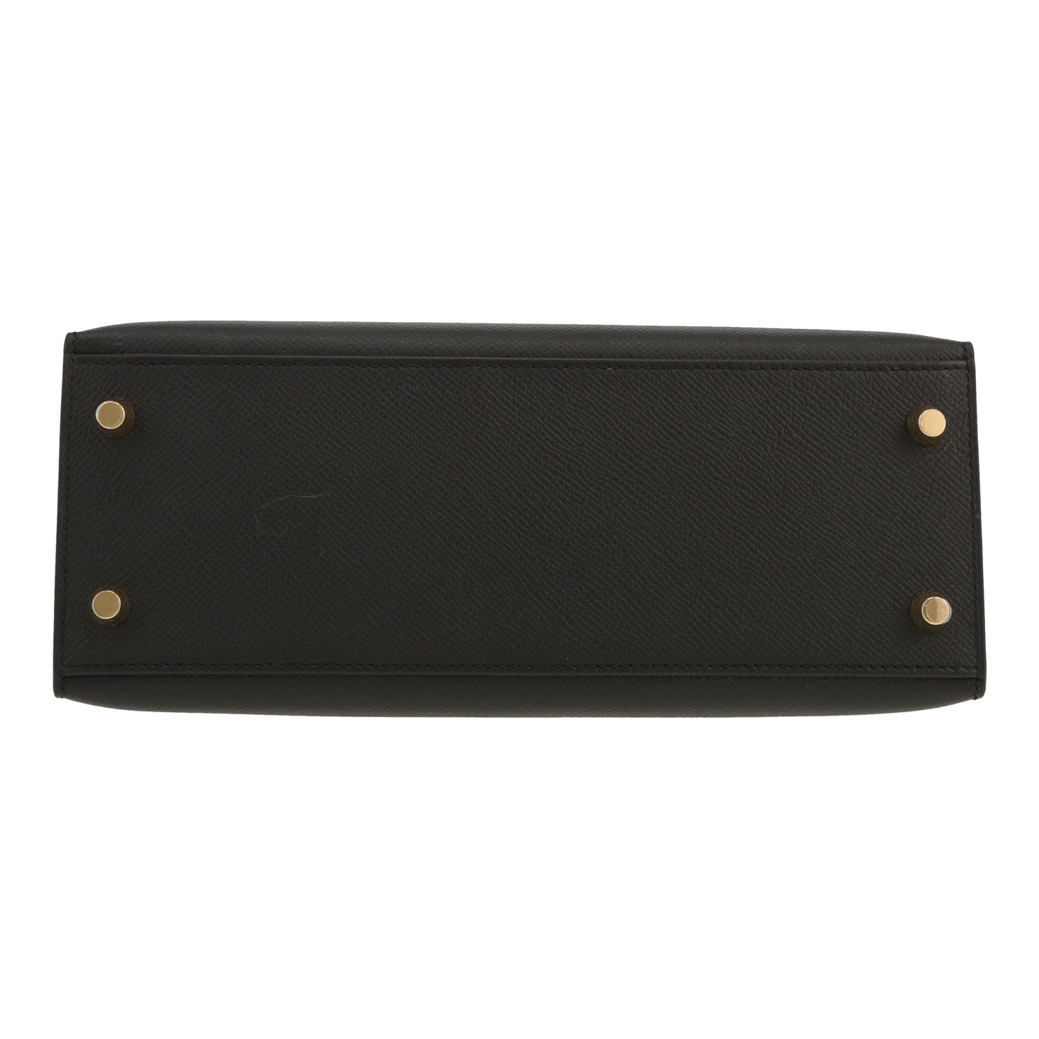 Hermès  Kelly 25 cm handbag  in black epsom leather - Detail D1