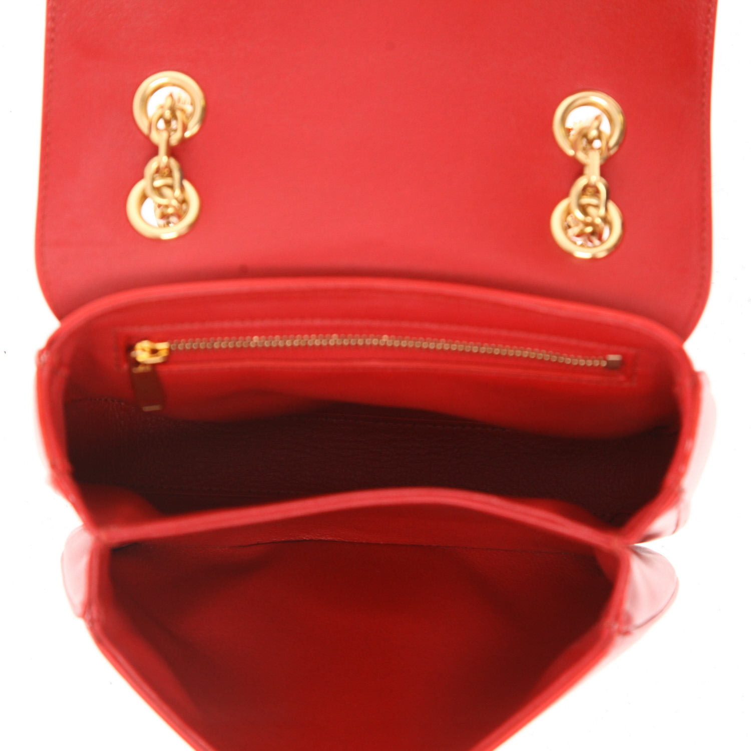 Celine  C bag handbag  in red leather - Detail D3