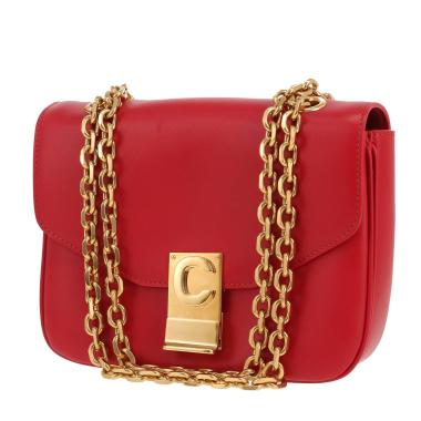 Celine  C bag handbag  in red leather