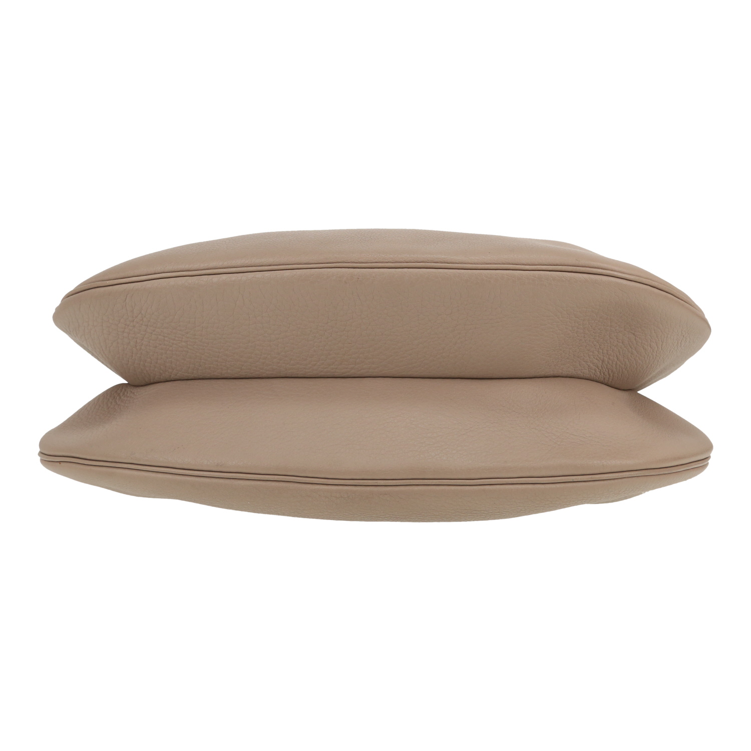 Sac porté épaule Hermès  Goya en cuir Swift gris-tourterelle - Detail D1