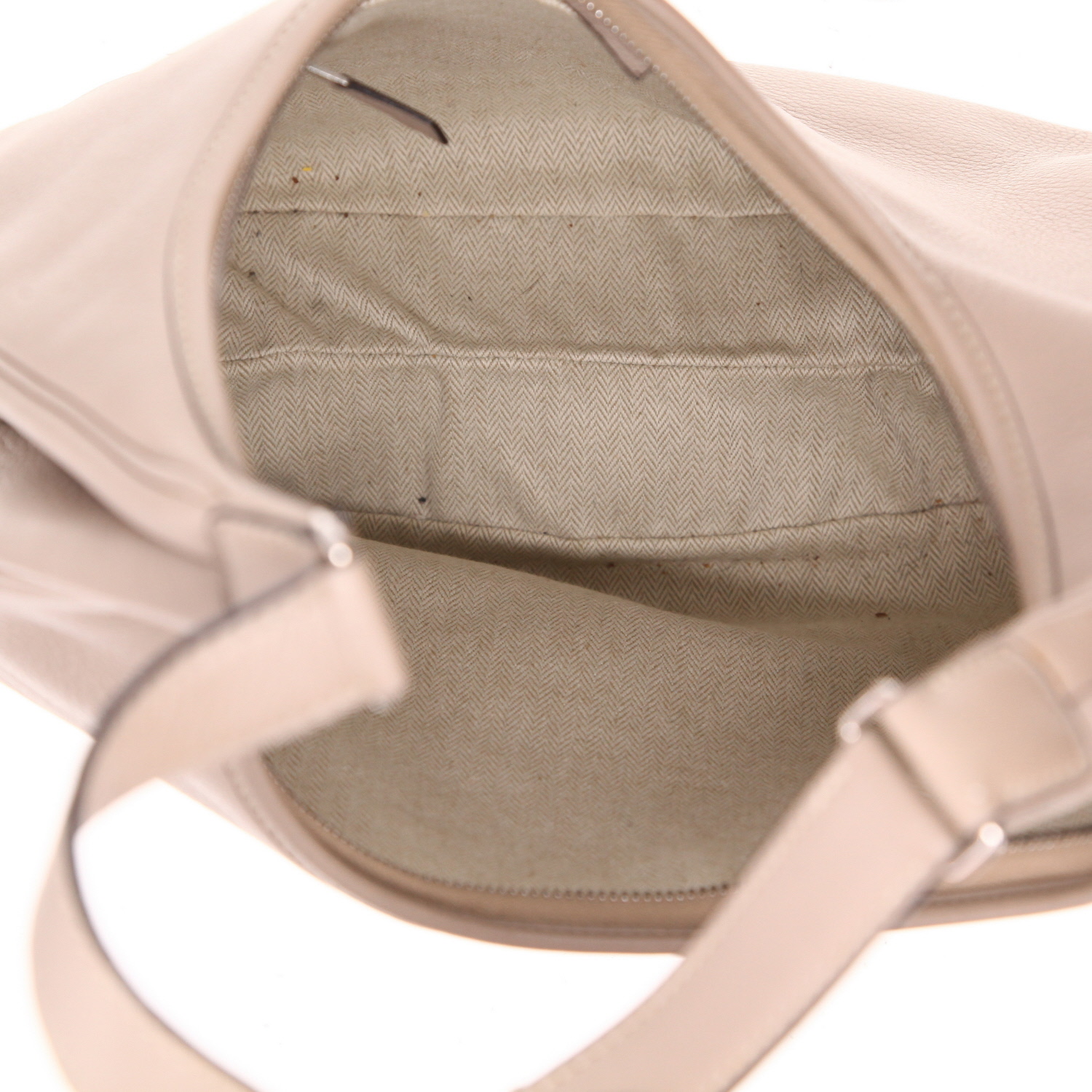 Bolso para llevar al hombro Hermès  Goya en cuero swift gris tórtola - Detail D3