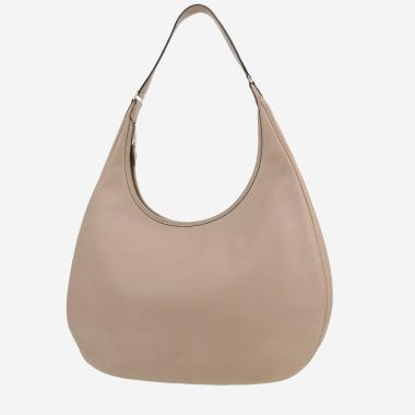 Hermès  Goya shoulder bag  in tourterelle grey Swift leather