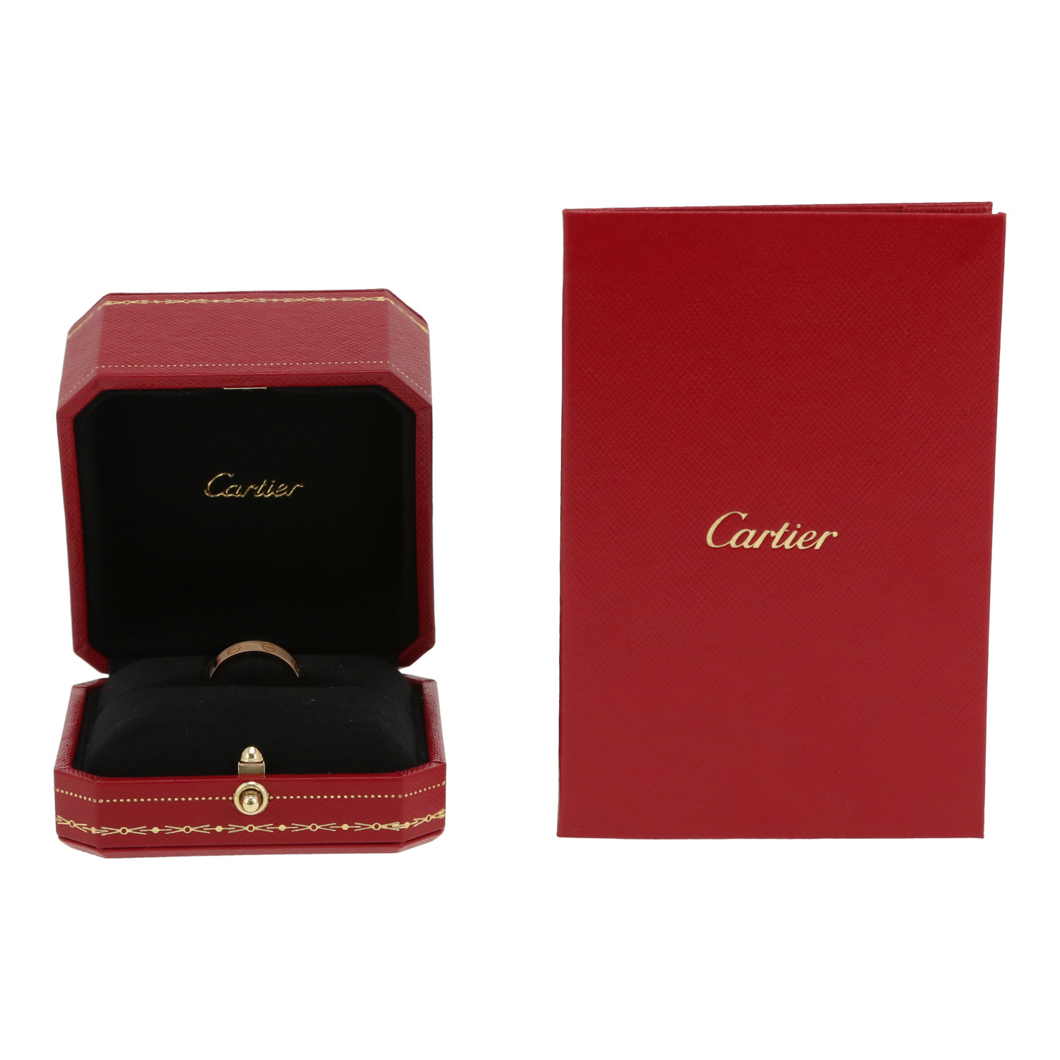 Anello Cartier Love modello piccolo in oro giallo - Detail D2