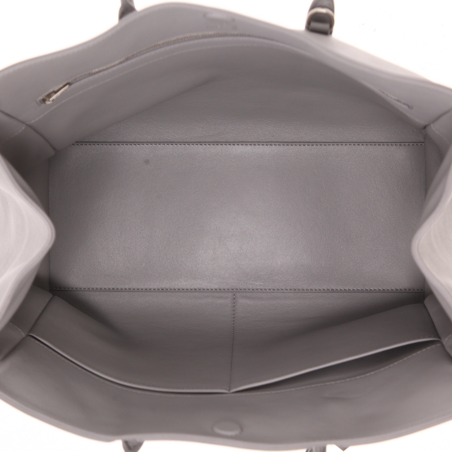 Sac à main Balenciaga  Carry All Hampton petit modèle  en cuir gris - Detail D3