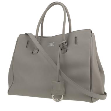 Balenciaga  Carry All Hampton small model  handbag  in grey leather