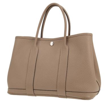 Hermès  Garden shopping bag  in etoupe togo leather