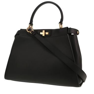 Fendi  Peekaboo medium model  handbag  in black leather
