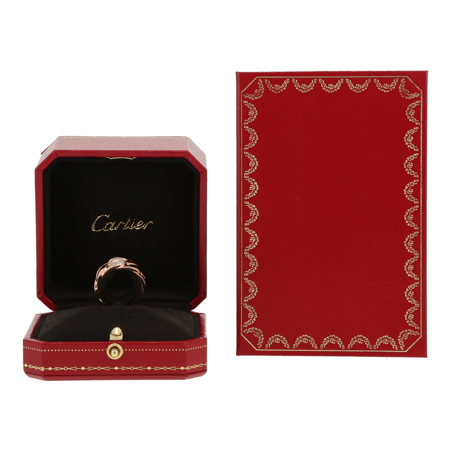 Anello Cartier La Dona de Cartier in oro rosa e diamanti - Detail D2