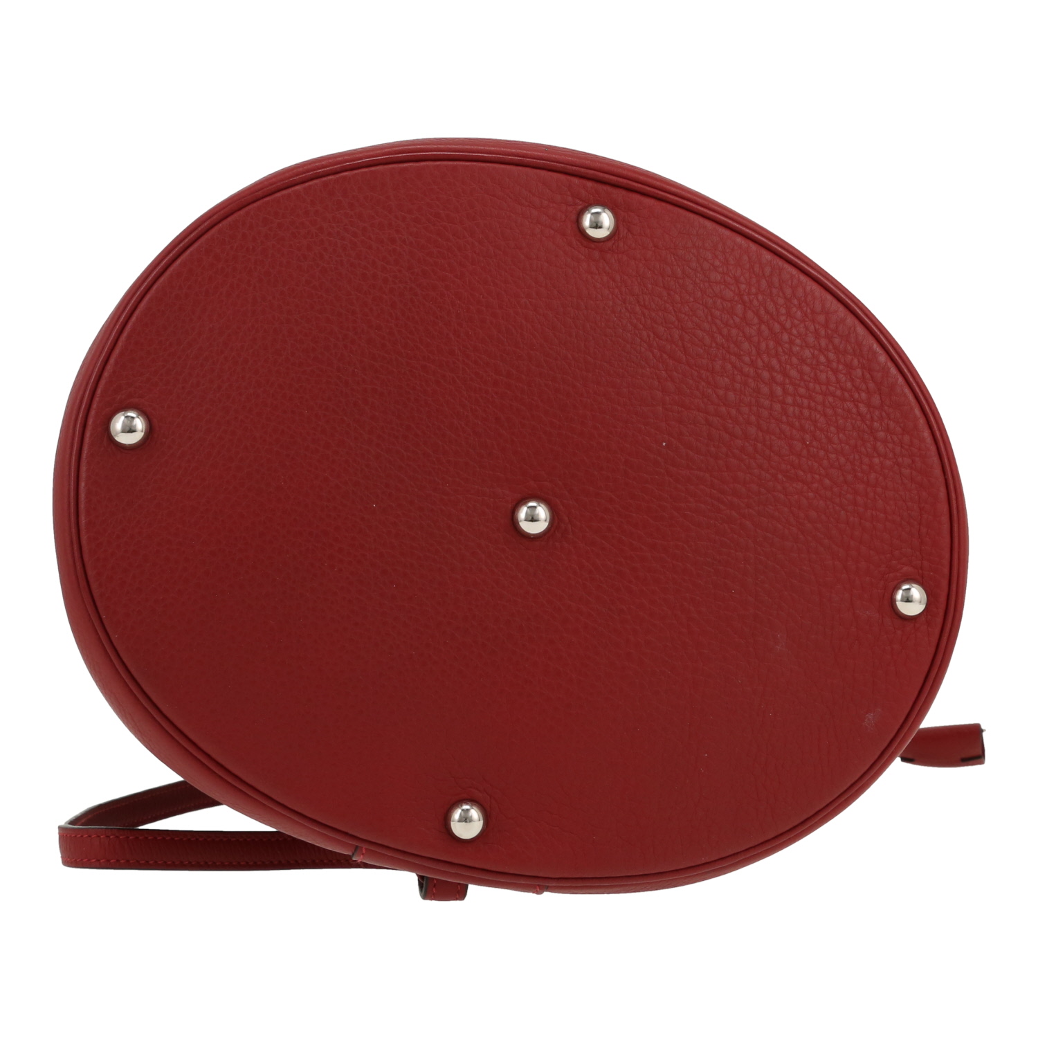 Vanity Hermès  Intercity en cuir togo rouge - Detail D1