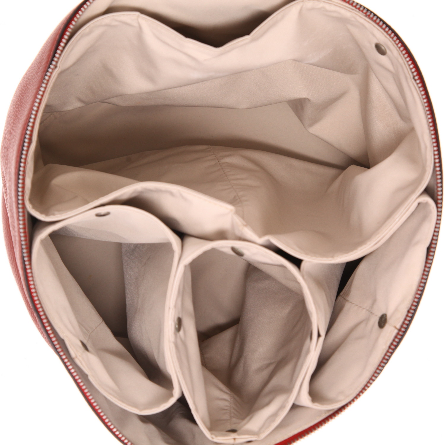 Hermès  Intercity vanity case  in red togo leather - Detail D4