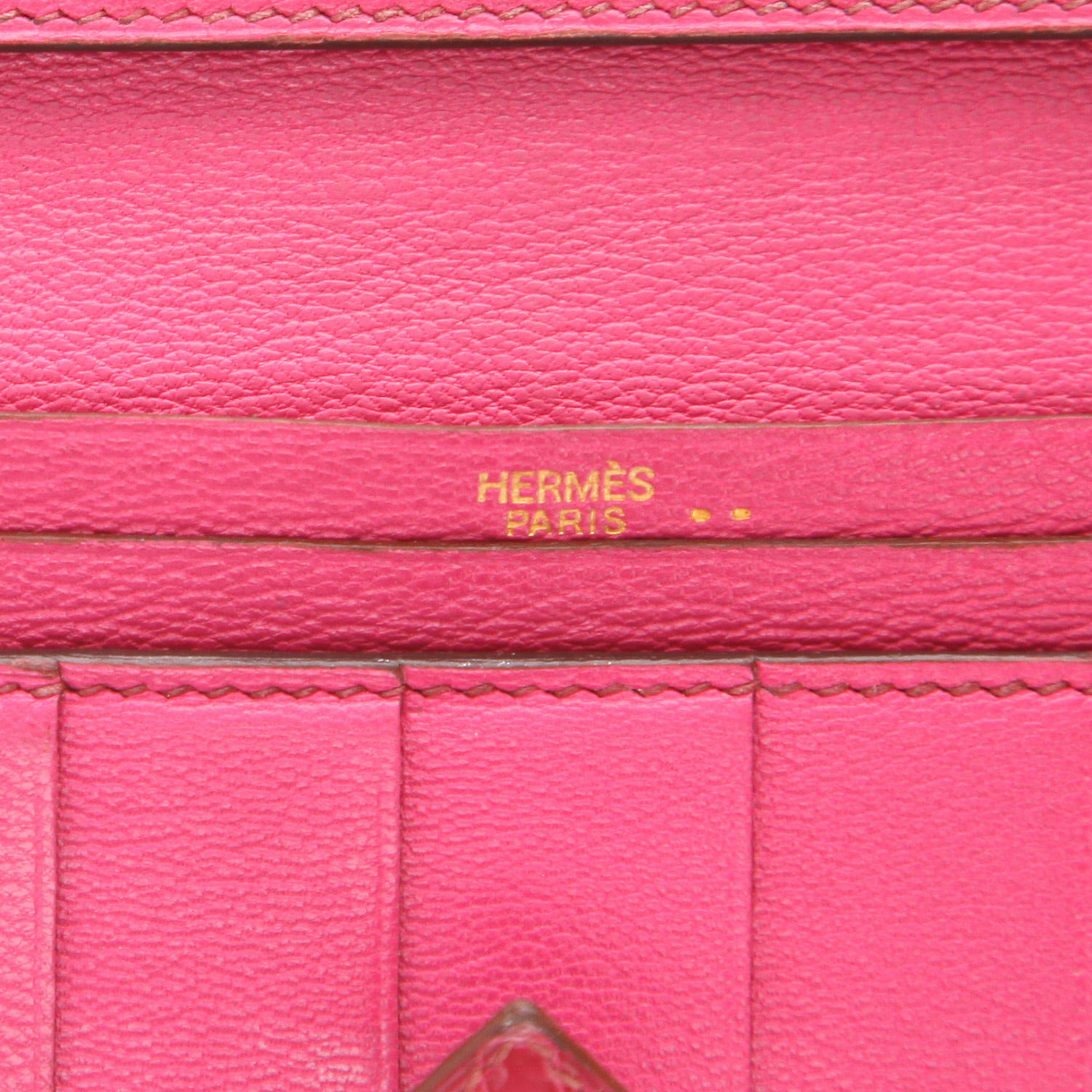 Portafogli Hermès  Bearn in coccodrillo niloticus Rose Sheherazade - Detail D2