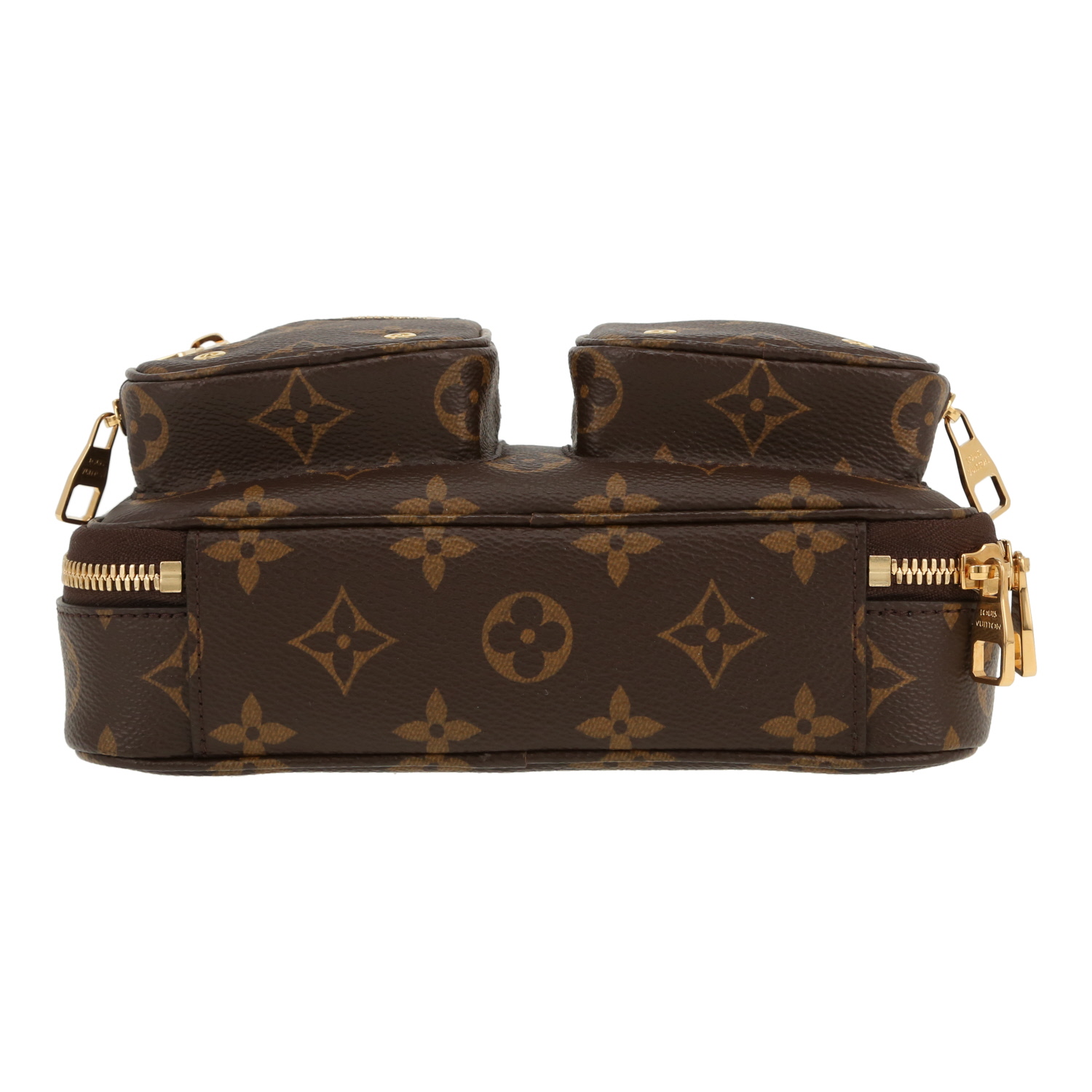 Sac bandoulière Louis Vuitton  Utility en toile monogram marron - Detail D1