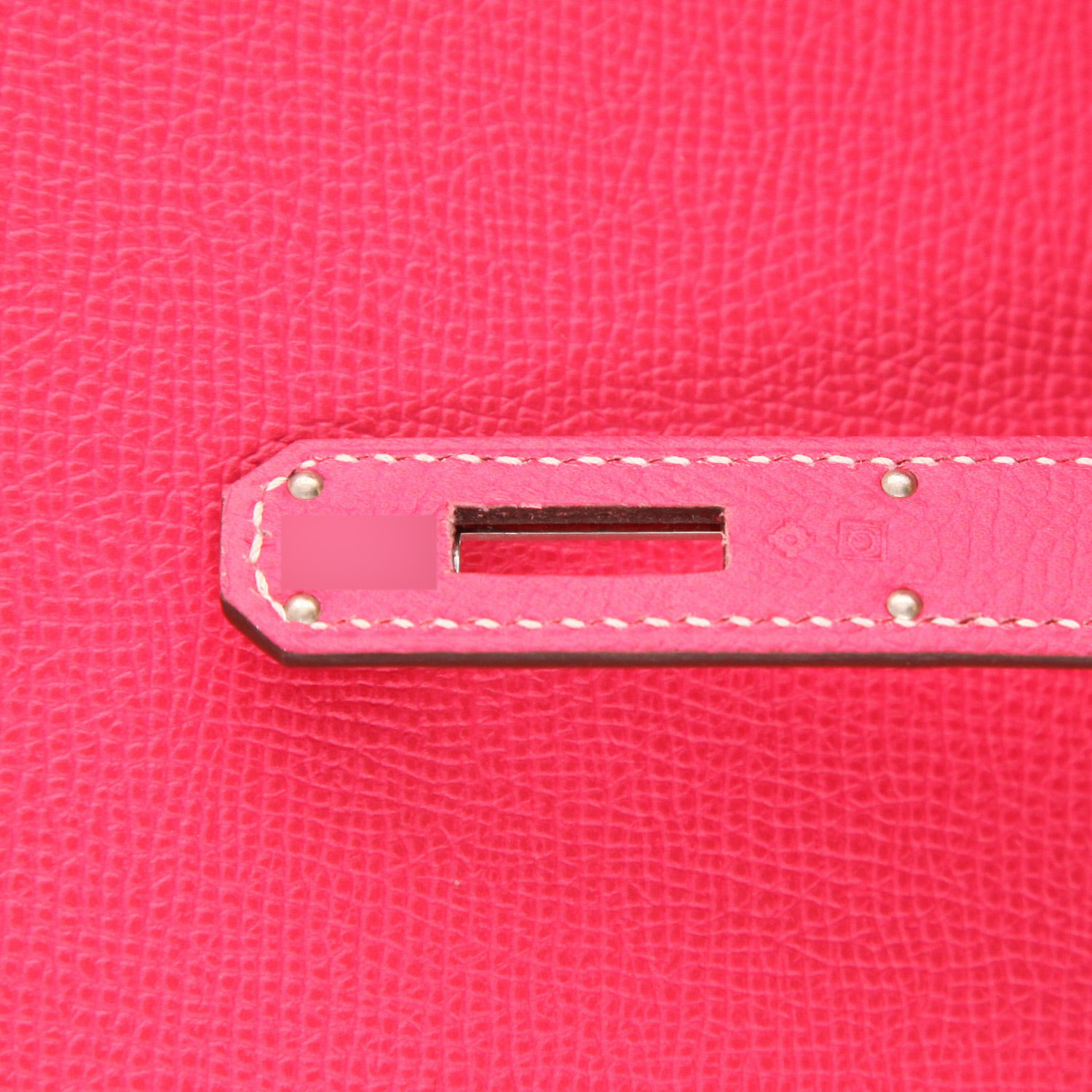 Hermès  Kelly 32 cm handbag  in pink epsom leather - Detail D4