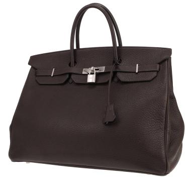 Borsa Hermès Birkin da 40 cm in pelle Togo marrone
