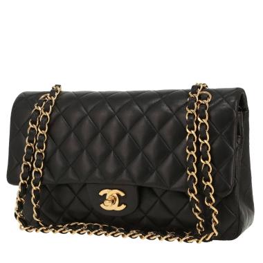 Sac à main Chanel  Timeless Classic en cuir matelassé noir
