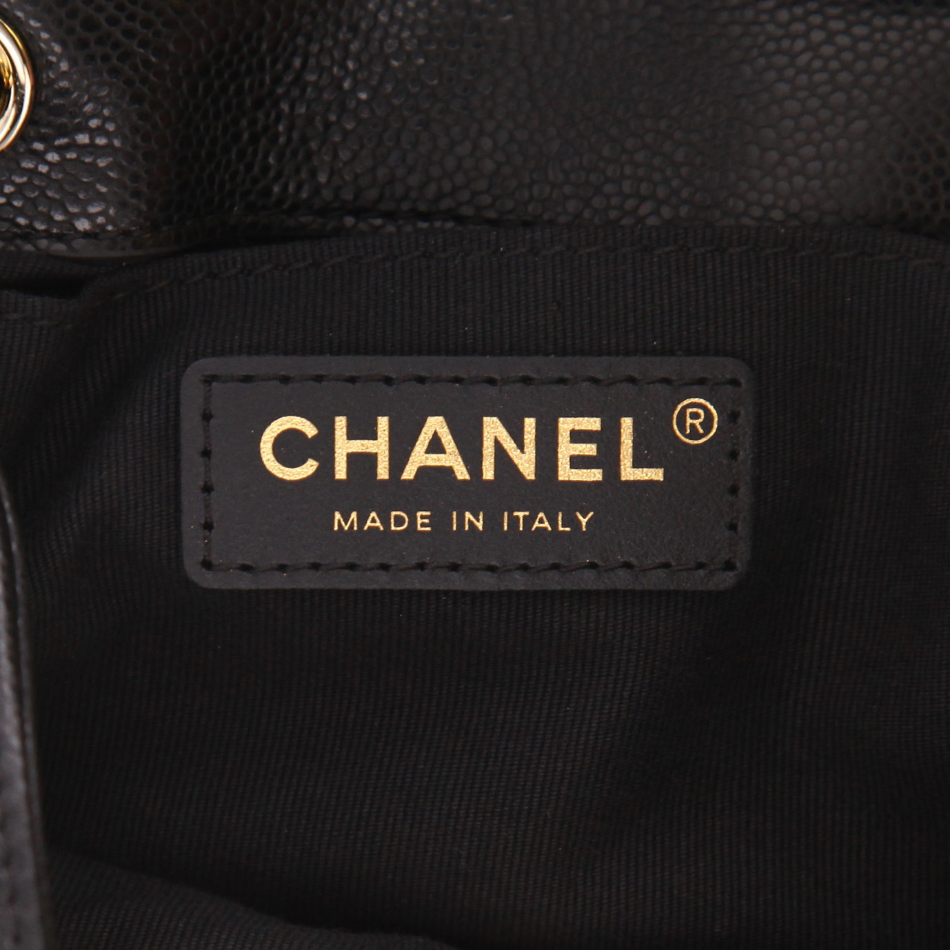 Zaino Chanel   in pelle martellata nera - Detail D2