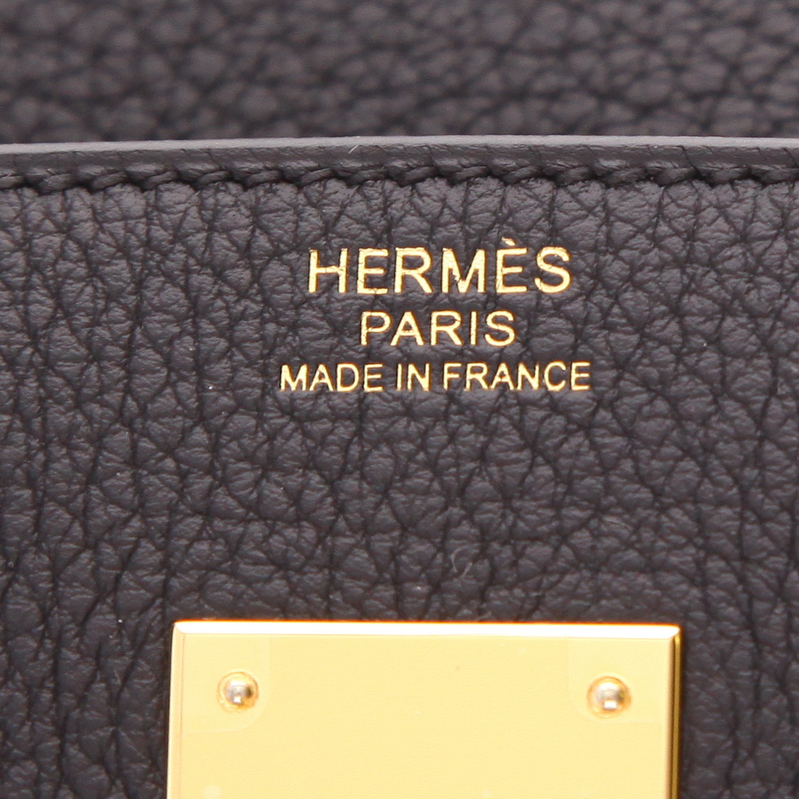 Hermès  Birkin 30 cm handbag  in black togo leather - Detail D2