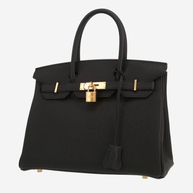 Hermès  Birkin 30 cm handbag  in black togo leather