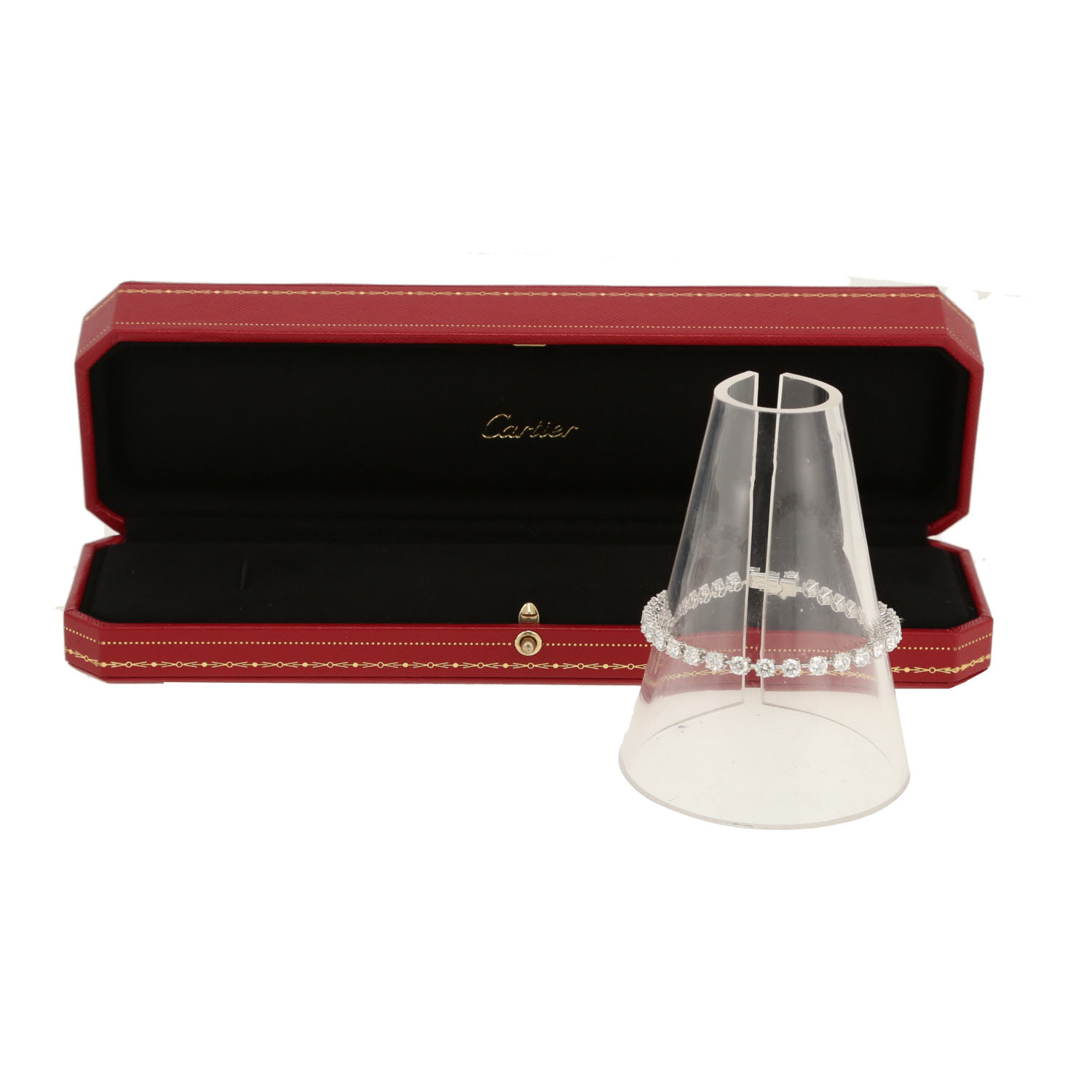 Bracciale Cartier Lignes Essentielles in platino e diamanti