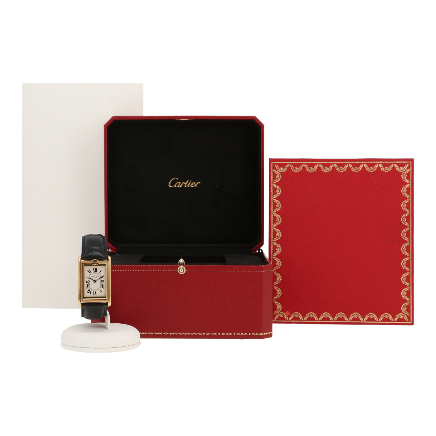 Reloj Cartier Tank Basculante de oro amarillo Ref: Cartier - 2391  Circa 1990