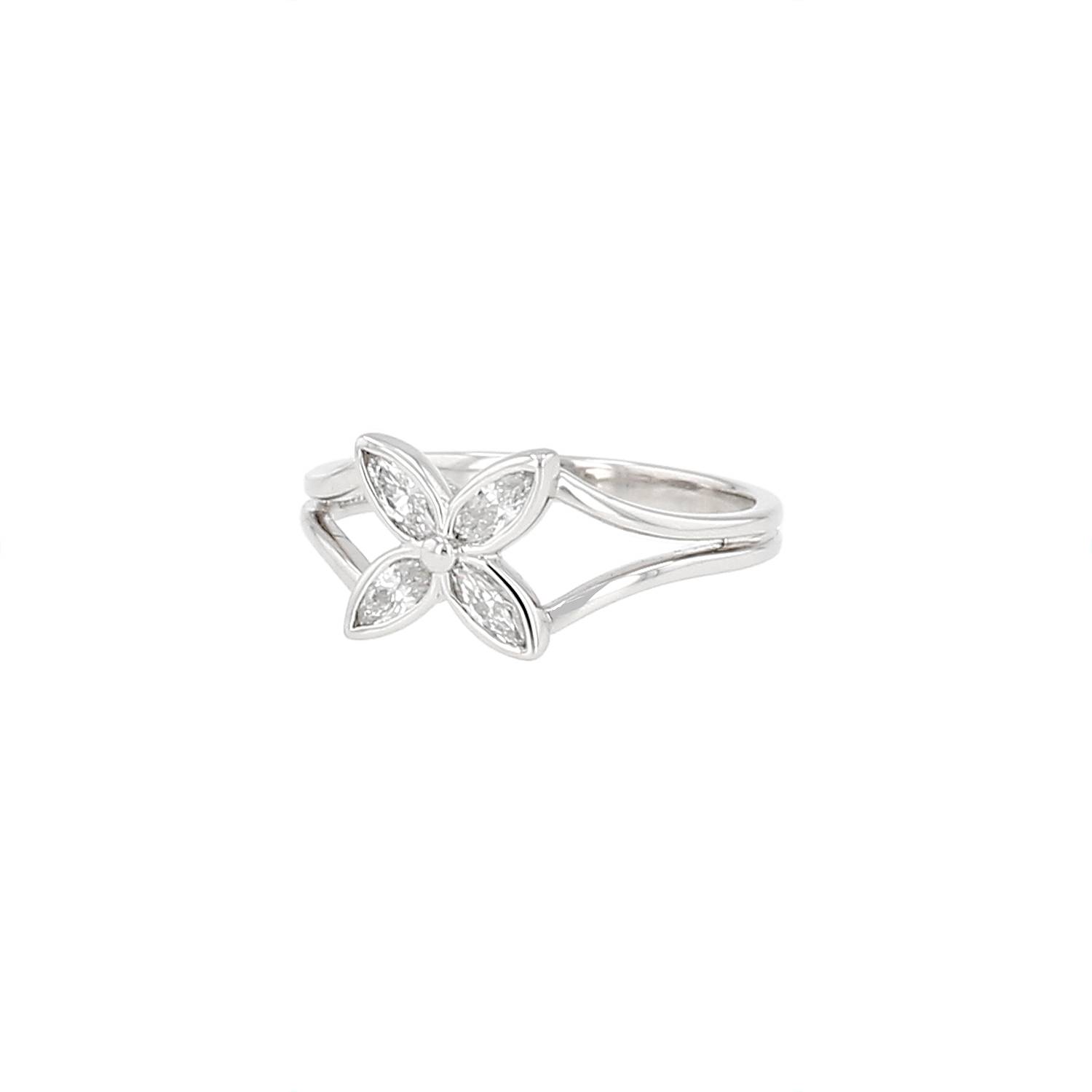 Bague Tiffany Victoria Platine Diamants Occasion