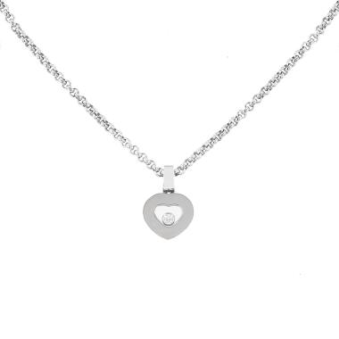 Chopard Happy Diamonds Icon necklace in white gold and diamond