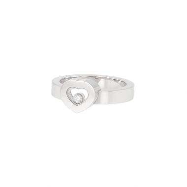 Bague Chopard Happy Diamonds Icon en or blanc et diamant