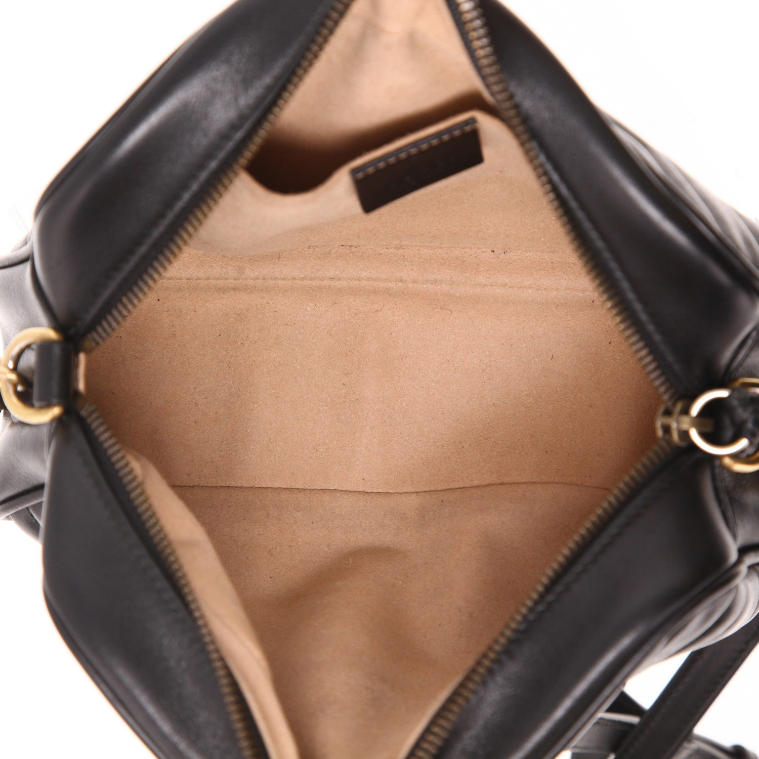 Borsa a tracolla Gucci  GG Marmont Camera in pelle trapuntata nera - Detail D3