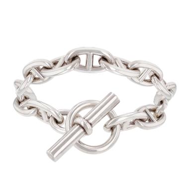 Brazalete Hermès Chaîne d'Ancre de plata