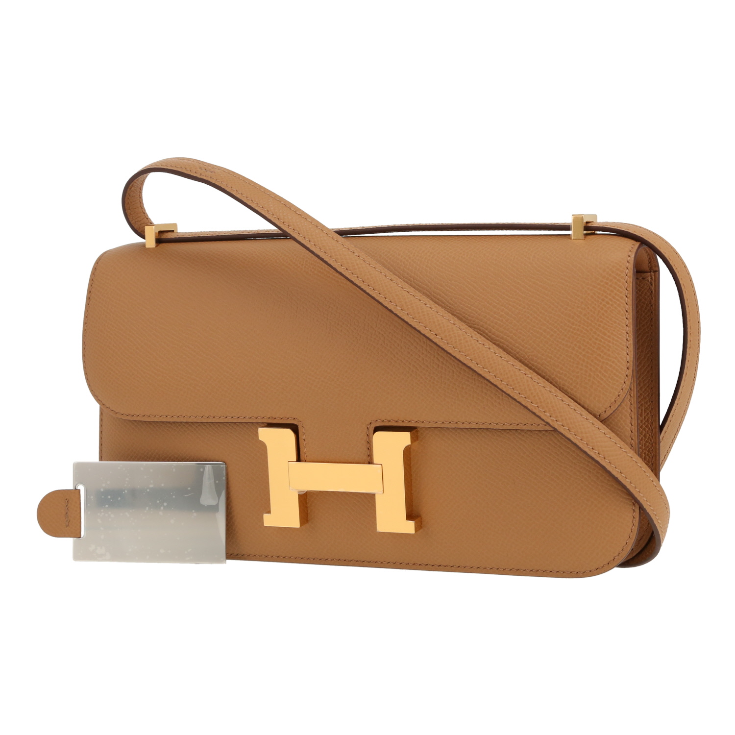 Hermès  Constance Elan handbag  in Biscuit epsom leather - Detail D4