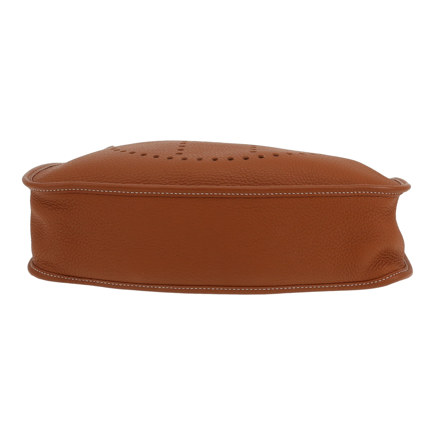 Bolso bandolera Hermès «Evelyne» de 33 cm, de piel de taurillón «Clémence» Gold - Detail D1