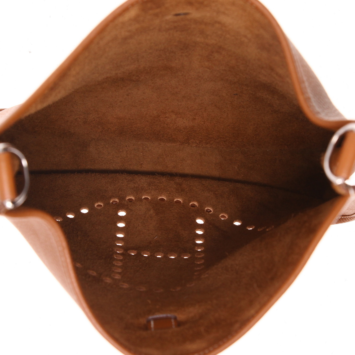 Bolso bandolera Hermès «Evelyne» de 33 cm, de piel de taurillón «Clémence» Gold - Detail D3