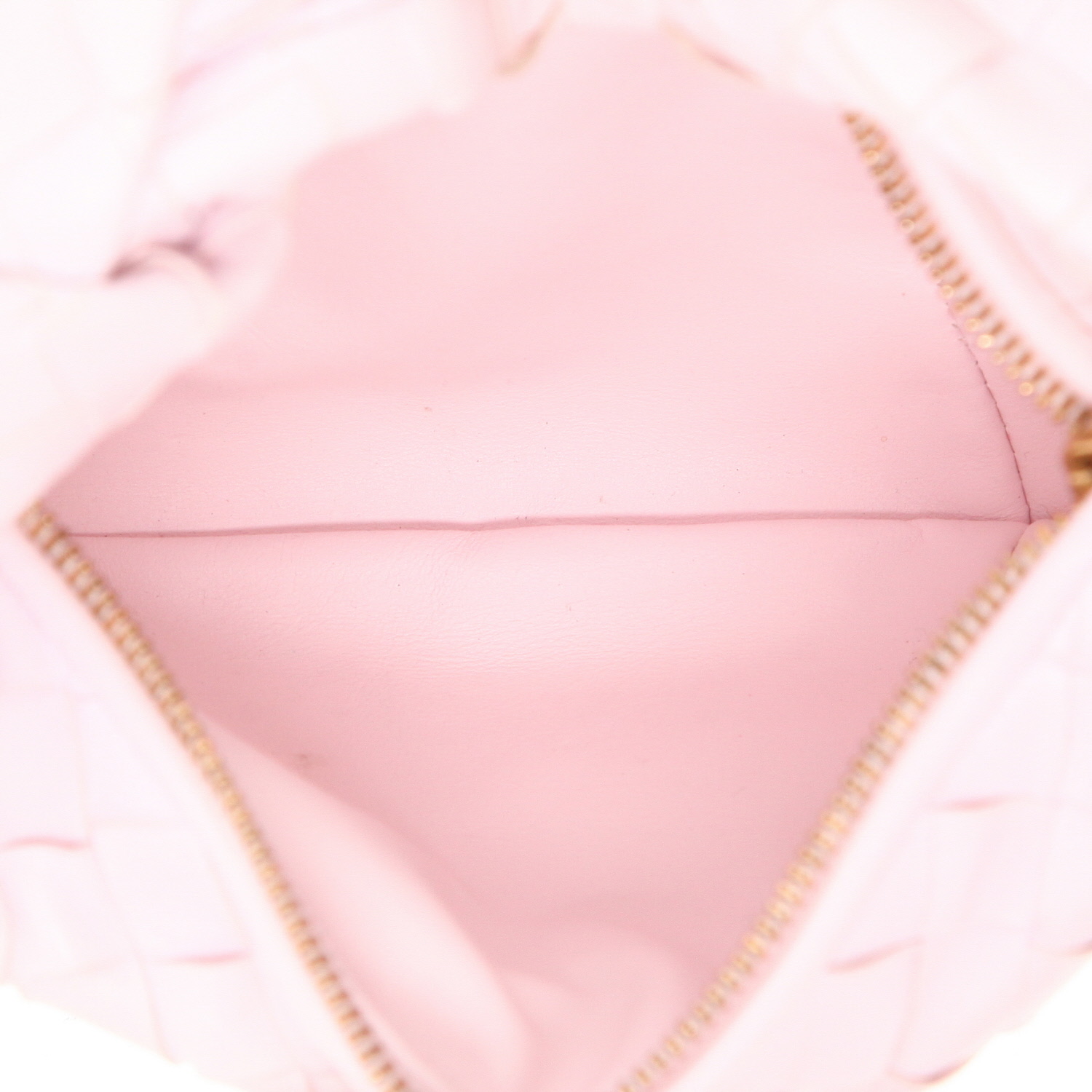 Borsa Bottega Veneta  Jodie in pelle intrecciata rosa - Detail D3