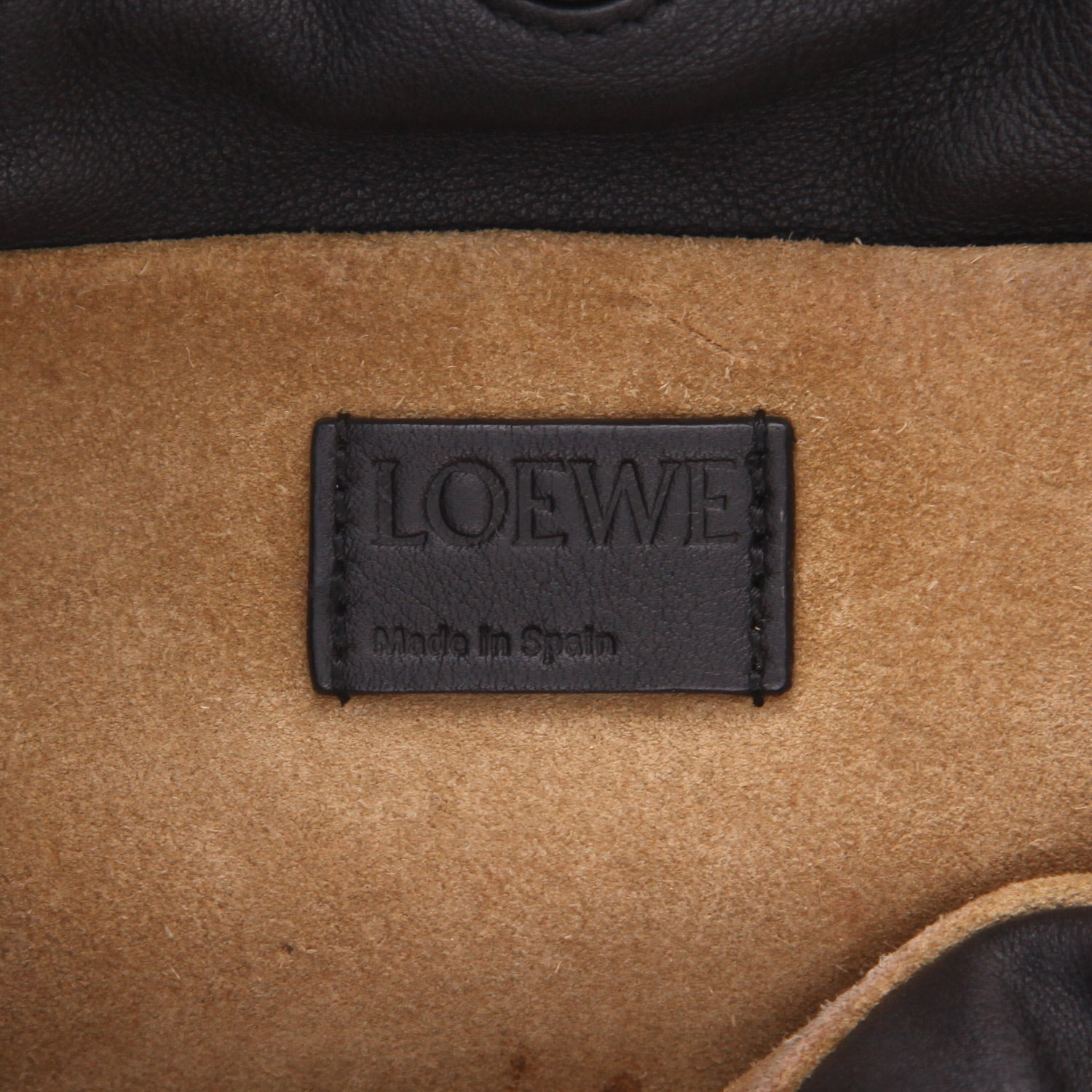 Loewe  Flamenco Knot  shoulder bag  in black leather - Detail D2