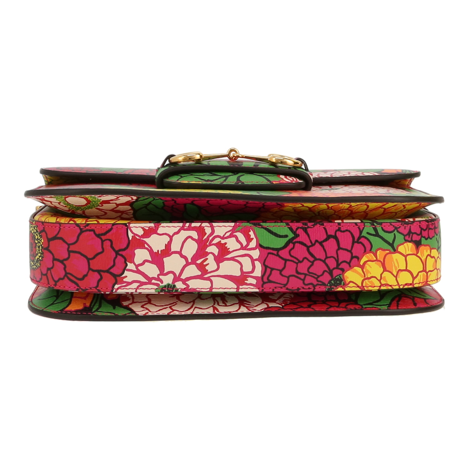 Bolso bandolera Gucci  1955 Horsebit en cuero multicolor - Detail D1