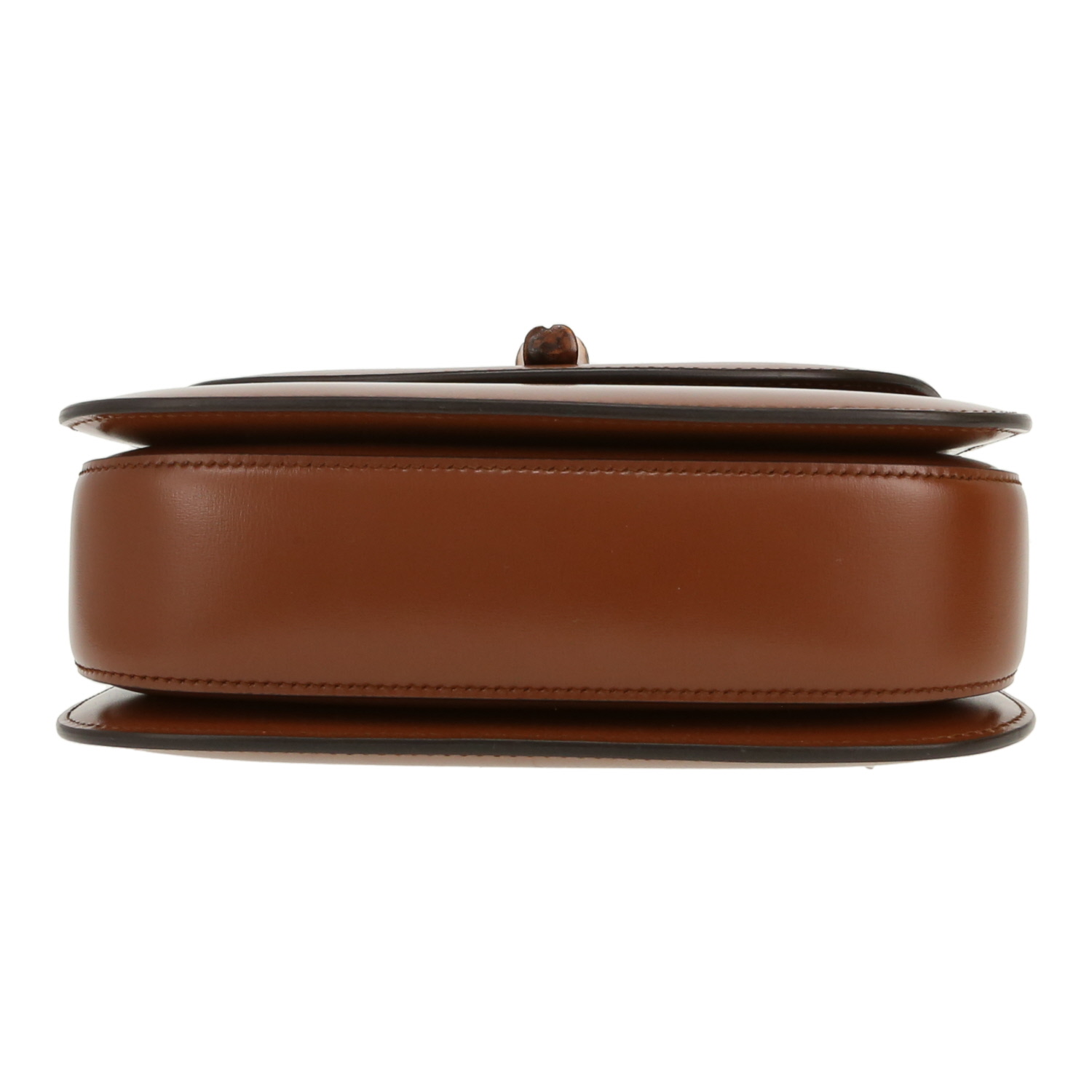 Borsa Gucci  Bamboo in pelle marrone e bambù - Detail D1