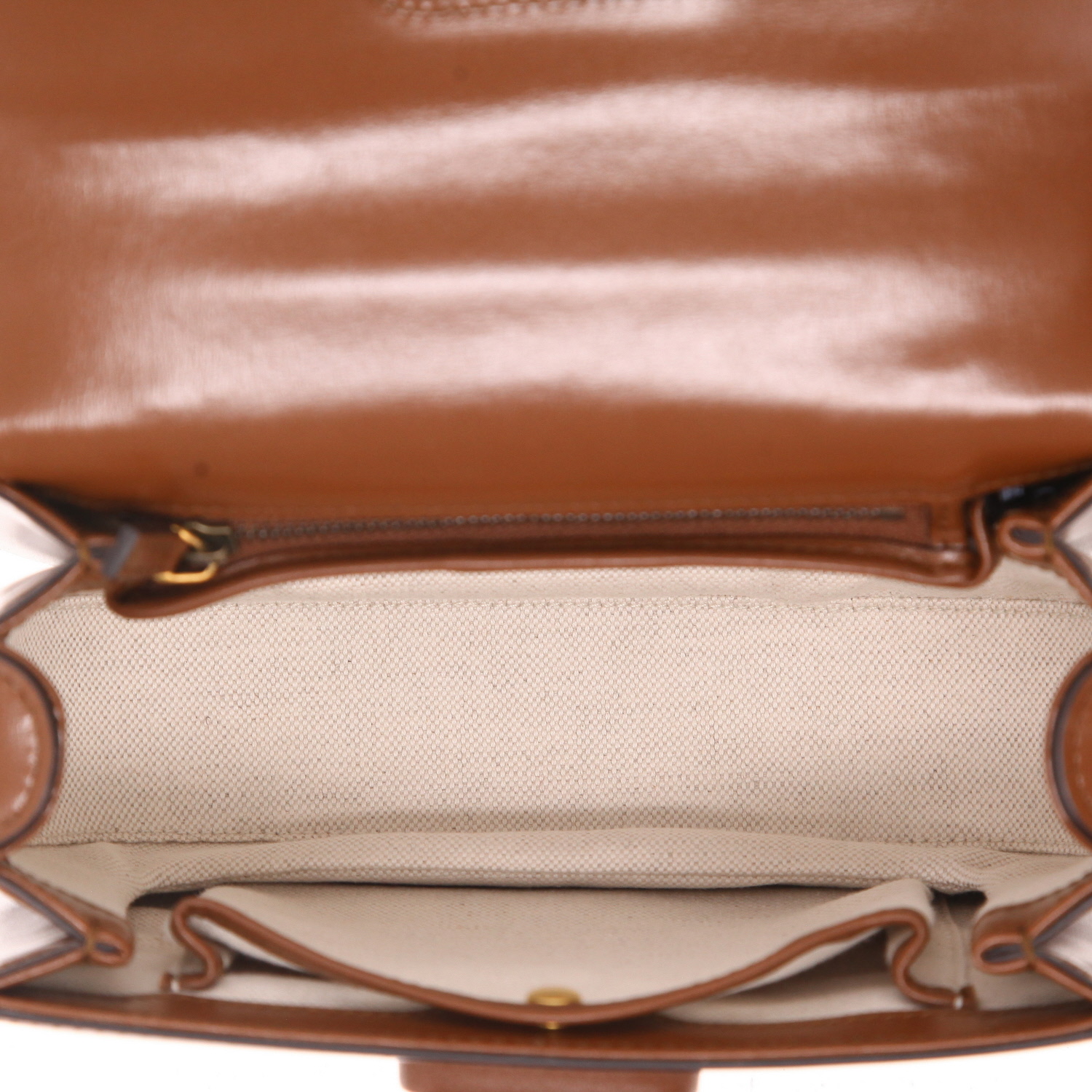 Gucci  Bamboo handbag  in brown leather  and bamboo - Detail D3