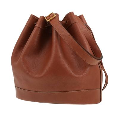 Bolso de mano Hermès  Market en cuero Ardenne marrón