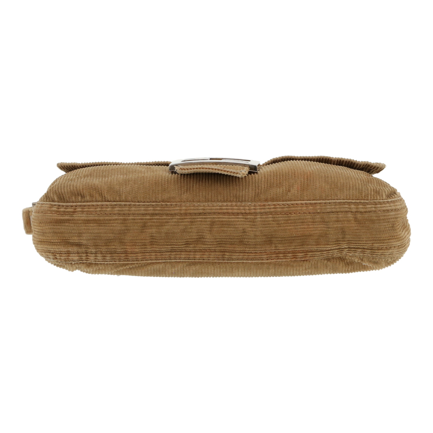 Borsa Fendi  Baguette in tela marrone - Detail D1