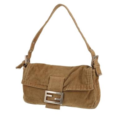 Bolso de mano Fendi  Baguette en lona marrón
