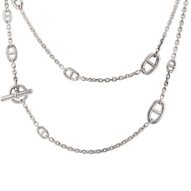 Collana lunga Hermès Farandole in argento