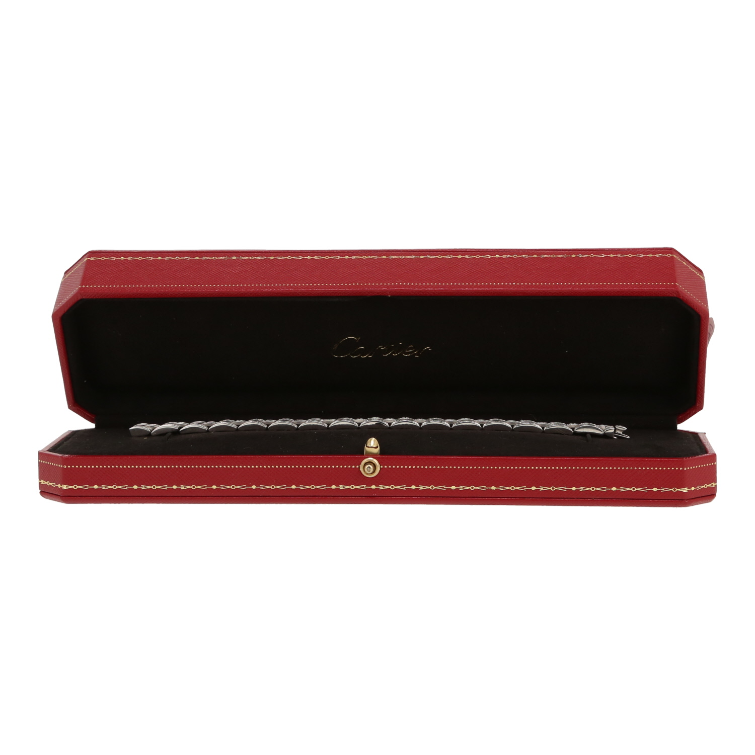 Bracciale mobile Cartier Maillon Panthère in oro bianco e diamanti